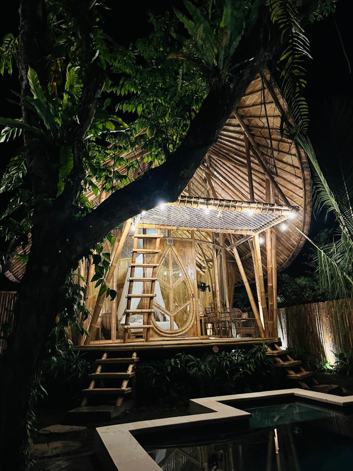 Bamboo House - Ecobreeze Villa Сидемен Екстериор снимка